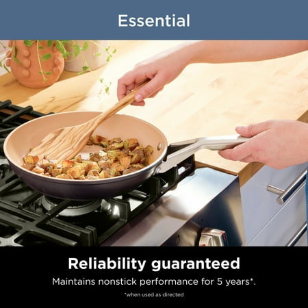 Ninja Extended Life Essential Ceramic 12-Piece Cookware Set, PFOA/PFAS Free, CW89012