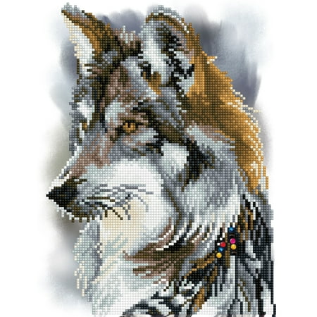 DIAMOND DOTZ? Wolf Portrait Special Edition Diamond Painting Kit