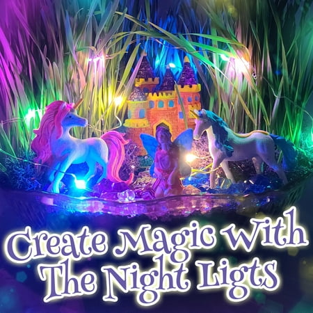Bloonsy Unicorn Fairy Garden Kit for Kids, Light Up Fairy Unicorn Terrarium Kit, Science STEM Toys Presents, Unicorn Arts and Crafts Project for Little Girls Age 4 5 6 7 8-12 Year Old Girl Gift