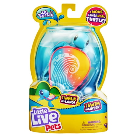 Little Live Pets, Lil' Turtle Rip Swirl, Interactive Toy Turtle, Ages 4+