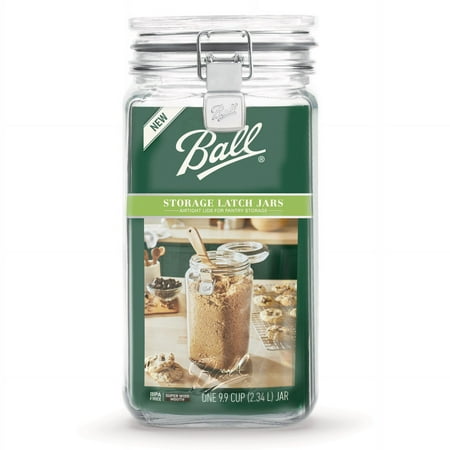 Ball Clear Glass Stackable Food Storage Jar with Lid