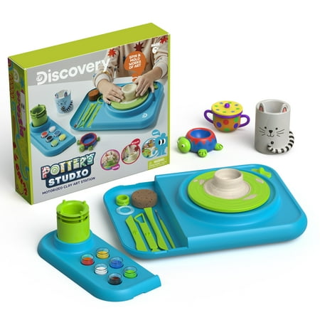 Discovery Kids Pottery Studio Motorized Clay Art Station for Children, Unisex