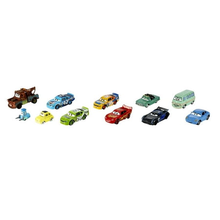 Disney Pixar Cars Die-Cast Vehicle 10-Pack, Collectible Set of 1:55 Scale Toy Cars