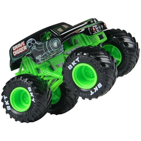 Monster Jam, Official Grave Digger Monster Truck, Die-Cast Vehicle, 1:64 Scale, Kids Toys for Boys Ages 3 and up