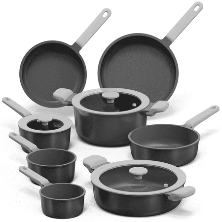 Carote Nonstick Cookware Sets, Ultra Non Stick Pots and Pans, Induction Cooking Set, BlackBlack,