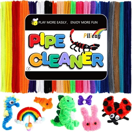 200pcs Pipe Cleaners for Crafts 20 Assorted Color, Pipe Cleaner Chenille Stems, for Pipe Cleaners Craft Supplies DIY Arts & Crafts Decoration (6 mm x 12 Inch), Other