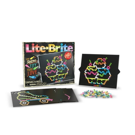 Lite-Brite Classic, Favorite Retro Toy - Create Art with Light, STEM and Unisex for Kids Ages 4+, 1 EA