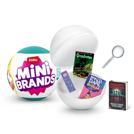 Mini Brands Books Capsule, Novelty Unbox Surprise, by ZURU, Ages 3+