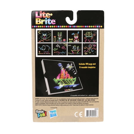 Lite Brite Multicolor Peg and Template Refill Craft Kit