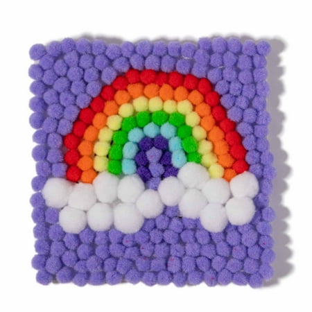 Little Yellow Bicycle Pom Pom Rainbow Art Kit