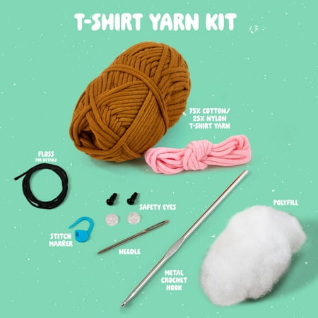Bucilla Amigurumi Complete Crochet Kit, Billy the Bear, 5"