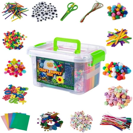Crafty Creations Jumbo Arts & Crafts Kit Box, 2000