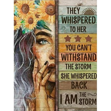 Inspirational Diamond Art Kits for Adults, 5D Full Drill Diamond Art Kits for Adults Kids Beginner for Home Decor 12x16inch