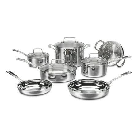 Cuisinart Tri-Ply Pro 11-Piece Stainless Steel Cookware Set