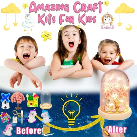 Girls Toys 5-7 Craft Kit for Kids, DIY Nightlight for Girls Toys Ages 4-6, Birthday Gifts Toys for Girls 3-6 years, Toys for Girls 5 6 7 8 9 10 11 12 Years