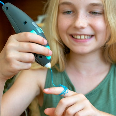 SCRIB3D Junior, 3D Pen for Kids, No Hot Parts, Includes Free Plastic Refills, Stencil Guide