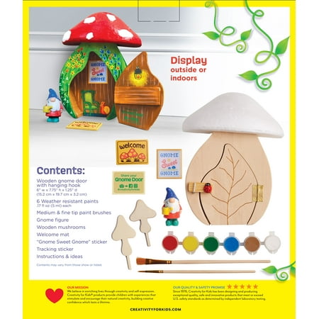 Creativity for Kids Gnome Garden Door: Arts and Crafts for Kids Ages 6-8+, Unisex Toys