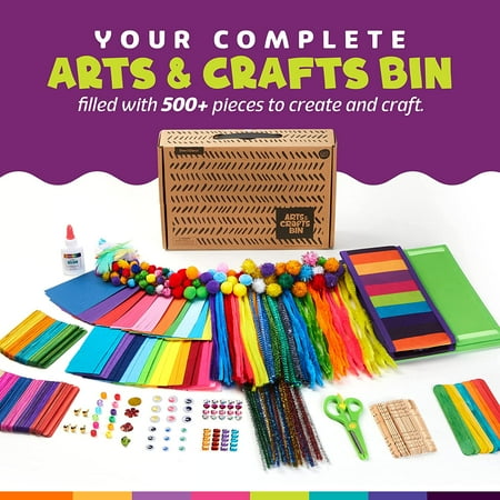 Dan&Darci Crafting Materials Box Kits Multicolor Arts & Crafts Supplies 500 Piece Kit