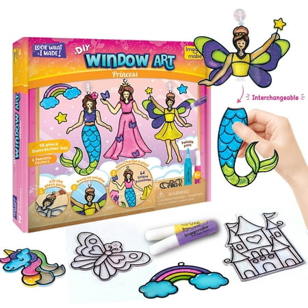 Imagimake DIY Window Art Princess | Suncatcher Kit | Arts and Crafts for Kids Ages 8-12 | Toys for Girls 6 to 8 Years | Unicorn Gifts for Girls Age 6-8 | Easter Gifts for Kids | Easter Toys