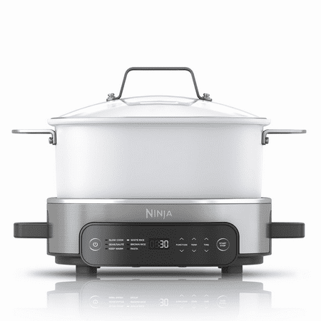 Ninja Foodi 6.5 qt Everyday PossibleCooker, Stainless Steel/White, Multi Cooker, Slow Cooker, MC1100