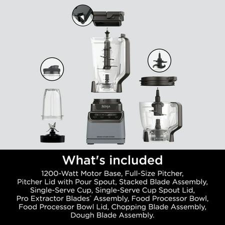 Ninja? Grand Kitchen System 1200, Blender, 4 Preset Auto-iQ? Programs, KS500