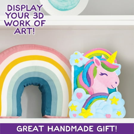 Made by Me Paint Your Own 3D Unicorn D?cor, Boys and Girls, Child, Ages 8+