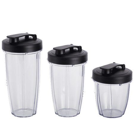 Mainstays 10-Piece Blender Set, Black, 300W, with 3 Jars (10oz, 16oz, 18oz), 2 Drinking Lids, Stainless Steel Blade