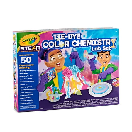 Crayola Tie Dye Color Chemistry Set for Kids, Educational Toys, Creative Unisex Gifts for Child