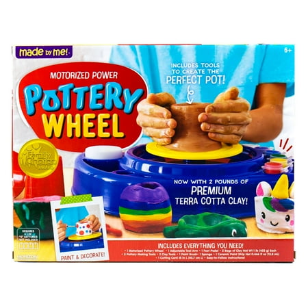 Made by Me My Very Own Pottery Wheel with Terracotta Clay, Pottery Kit, Child, Ages 6+1 Pack,