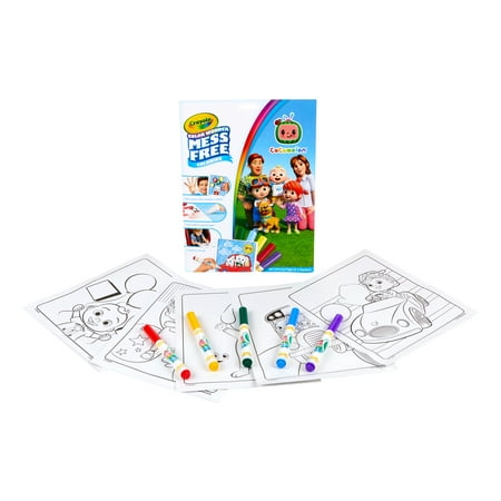 Crayola Color Wonder Mess Free Cocomelon Coloring Set, Gifts for Beginner Unisex ChildOne Size,
