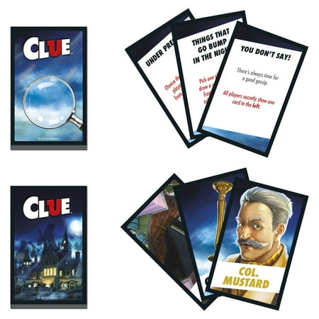 Clue Board Game, Mystery Game for Kids Ages 8 and Up, Family Games for 2-6 Players (Walmart Exclusive)