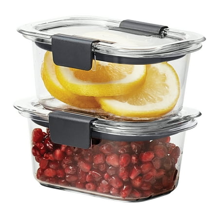 Rubbermaid Brilliance Food Storage Containers, 18 Piece Set, Leak-Proof, BPA Free, Clear Tritan Plastic, Food Storage