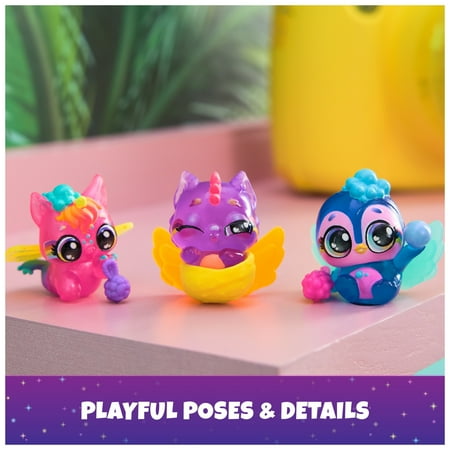 Hatchimals Alive, Neon Rainbow 1-Pack Surprise Figure in Color Reveal Egg (Styles Vary)
