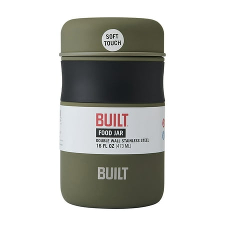 Built 16oz Double Wall Vacuum Insulated Food Jar Sage Green