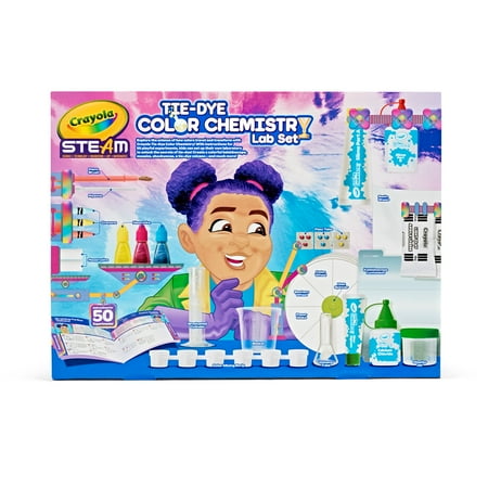 Crayola Tie Dye Color Chemistry Set for Kids, Educational Toys, Creative Unisex Gifts for Child