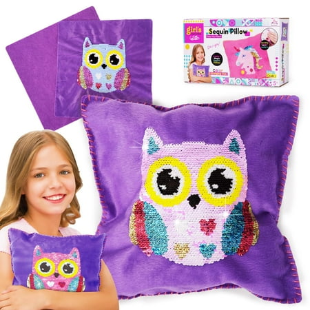 Dikence Birthday Crafts Gifts for 6 7 8 Year Old Girls Gifts Surprise Soft Kid Toys for 4 5 6 7 Year Olds Girl Kids Sewing Kits for Girls Kids' Craft Kits for Kids Arts and Crafts for Kids Age 5 6 7 8, Owl