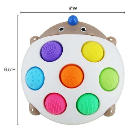 Spark Create Imagine Hedgehog Popper Sensory Learning Fidget Toy Push Pop Travel Fun