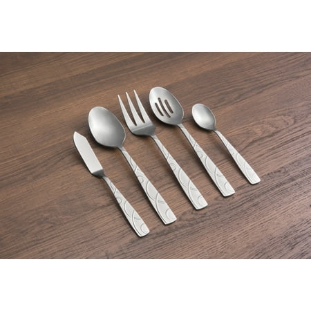 Cambridge Roam Sand 45-Piece Stainless Steel Flatware Set & Hostess Set (Service for 8)