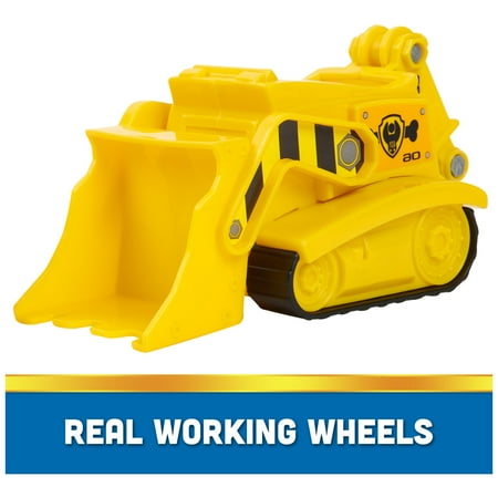 PAW Patrol, Rubble?s Bulldozer Vehicle with Figure, Toys for Kids Ages 3 and Up