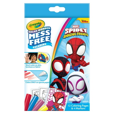 Crayola Color Wonder Spidey & His Amazing Friends Mini Box Set, Toddler Craft, Spiderman Gift for Kids, 3+