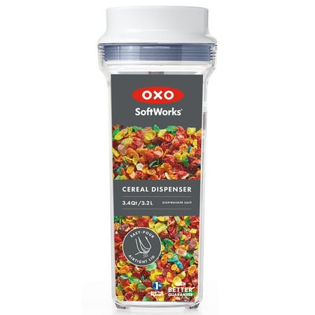 OXO Softworks POP Medium Cereal Plastic Dispenser - 3.4 Qt