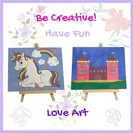 J MARK Kids Painting Set - All Inclusive Acrylic Paint Set for Kids - Safe Painting Supplies