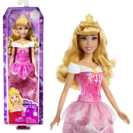 Disney Princess Aurora 11 inch Fashion Doll with Blonde Hair, Purple Eyes & Tiara AccessoryOne Size,