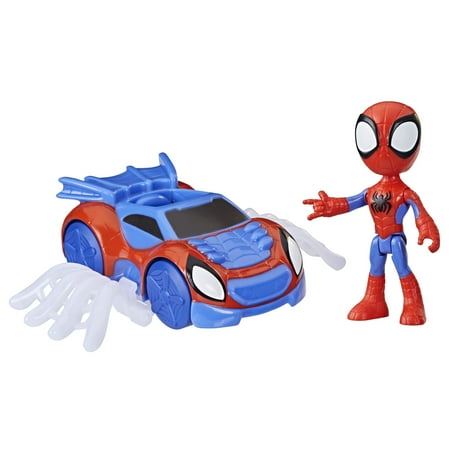 Hasbro Marvel Spidey and His Amazing Friends Web Crawler Toy, Spidey Action Figure and Vehicle