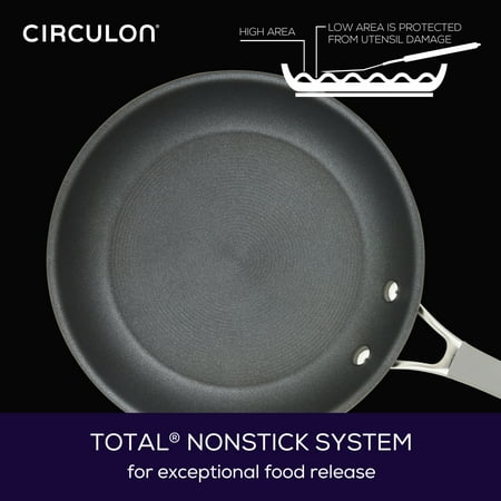 Circulon Elementum Hard-Anodized Nonstick Cookware Set, 10-Piece, Gray