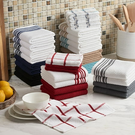 Mainstays 4-Pack 12?x12? Woven Kitchen Dish Cloth Set, Multi