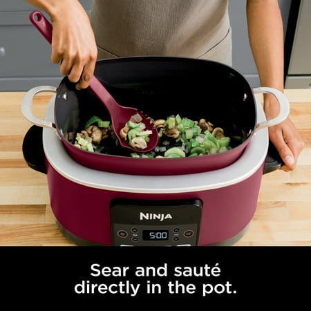 Ninja Foodi Possible Cooker 8.5qt Multi-Cooker, Cherry Tarte, MC1000WM, Red