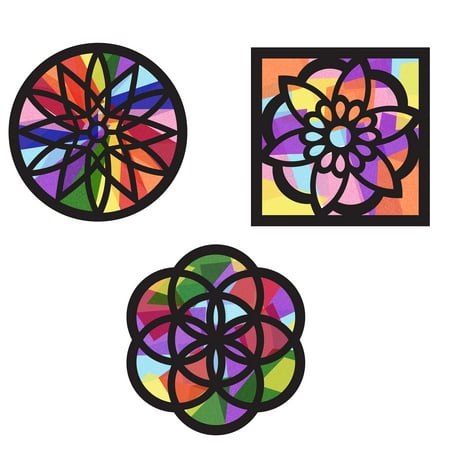 Vhale Suncatchers Stained Glass Effect Paper Craft Kit