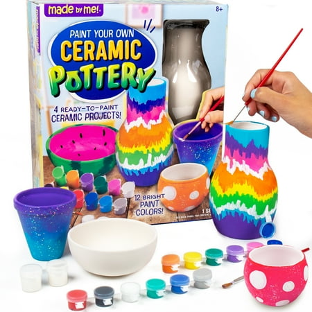 Made By Me Paint Your Own Ceramic Pottery Art Kit, Boys and Girls, Child, Ages 8+