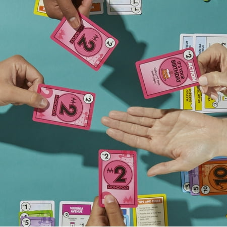 Monopoly Deal Card Game, Quick-Playing Family Card Game for 2-5 Players, Non-Candy Easter Basket Stuffers Gifts, Ages 8+